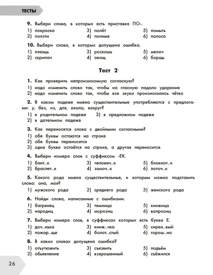 Русский язык в схемах и таблицах. 4 класс